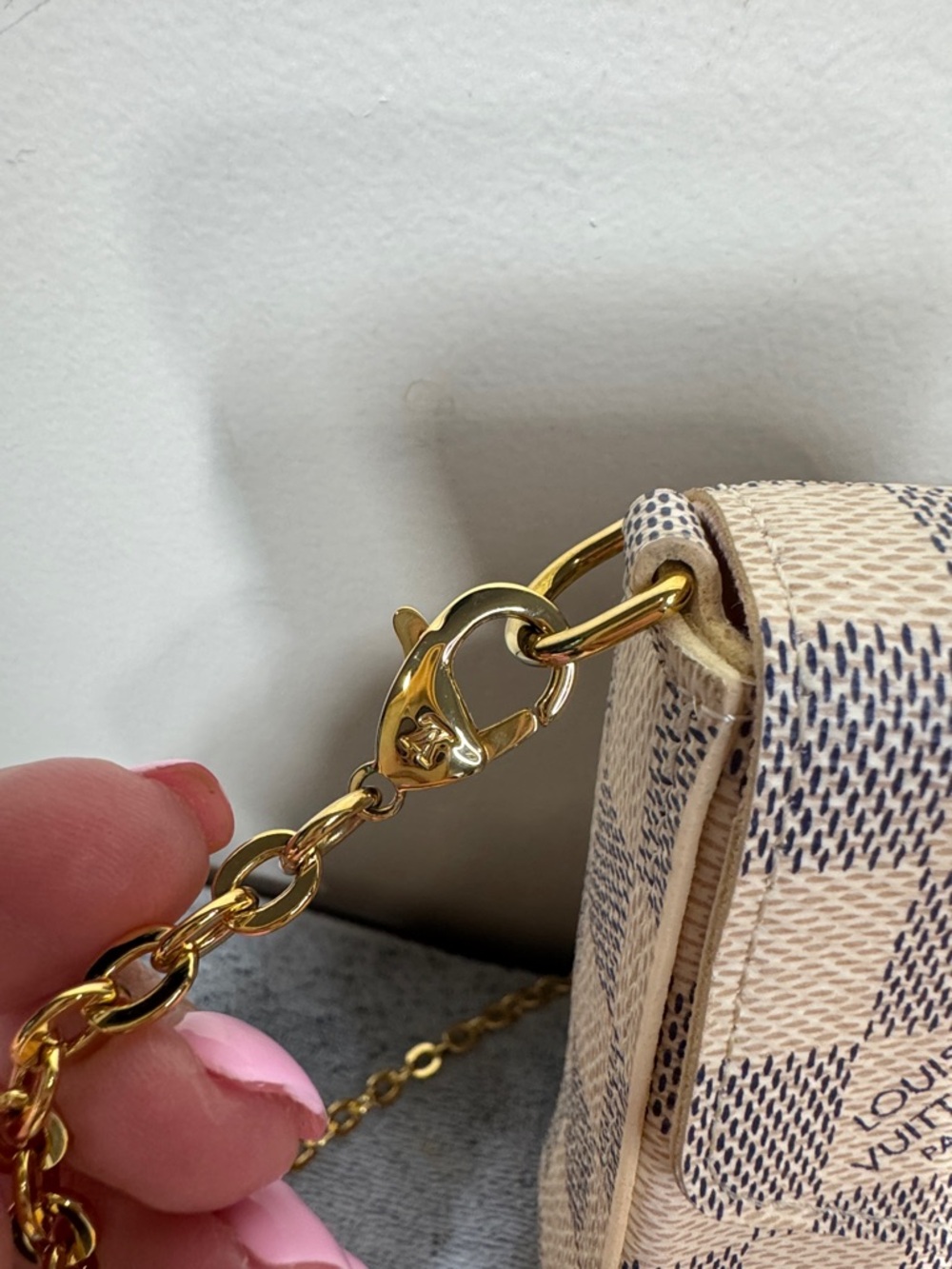 Louis Vuitton Damier Azur Pochette Félicie - LIKE NEW - FULL SET - Picture 4 of 16